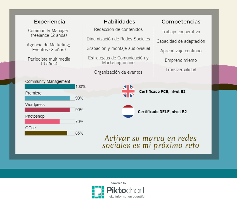 inforgrafia piktochar curriculum recursos multimedia